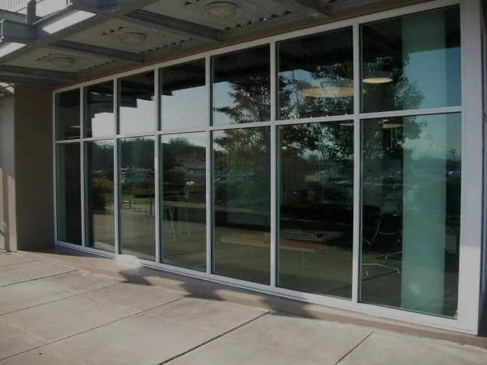 Shopfront glass protected with clear anti-graffiti window film in Sydney