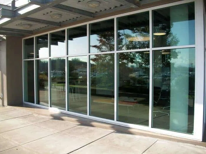 Shopfront with large glass windows