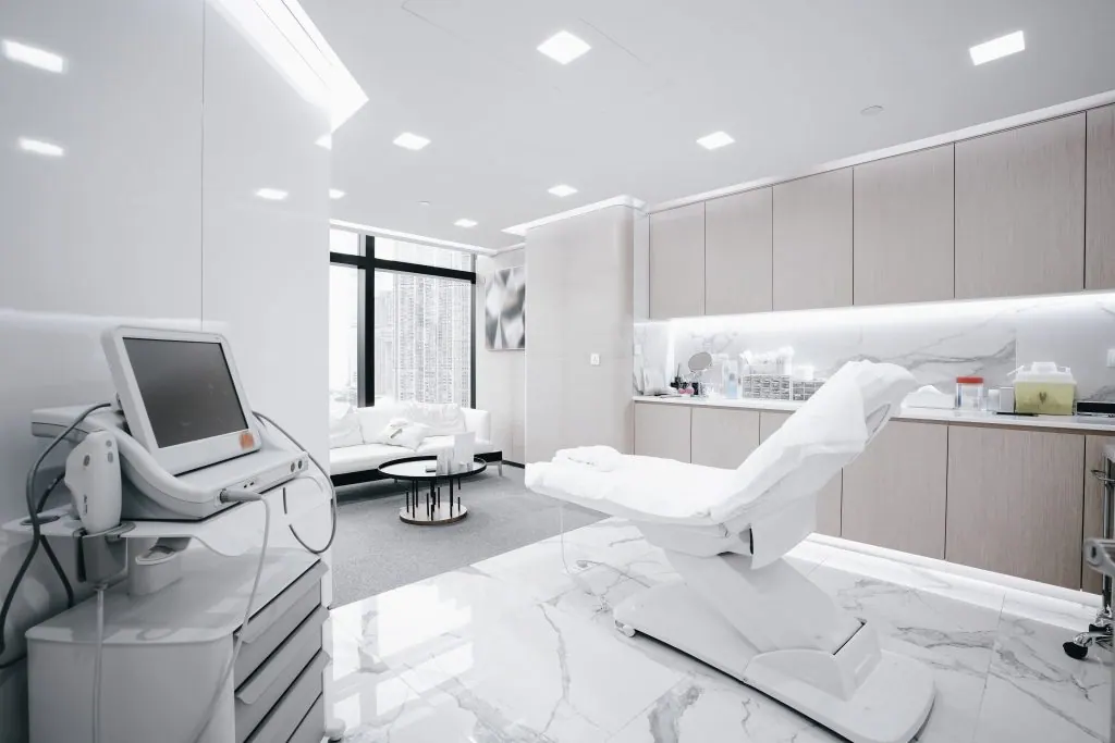 Medical clinic with glass frontage suited to privacy film