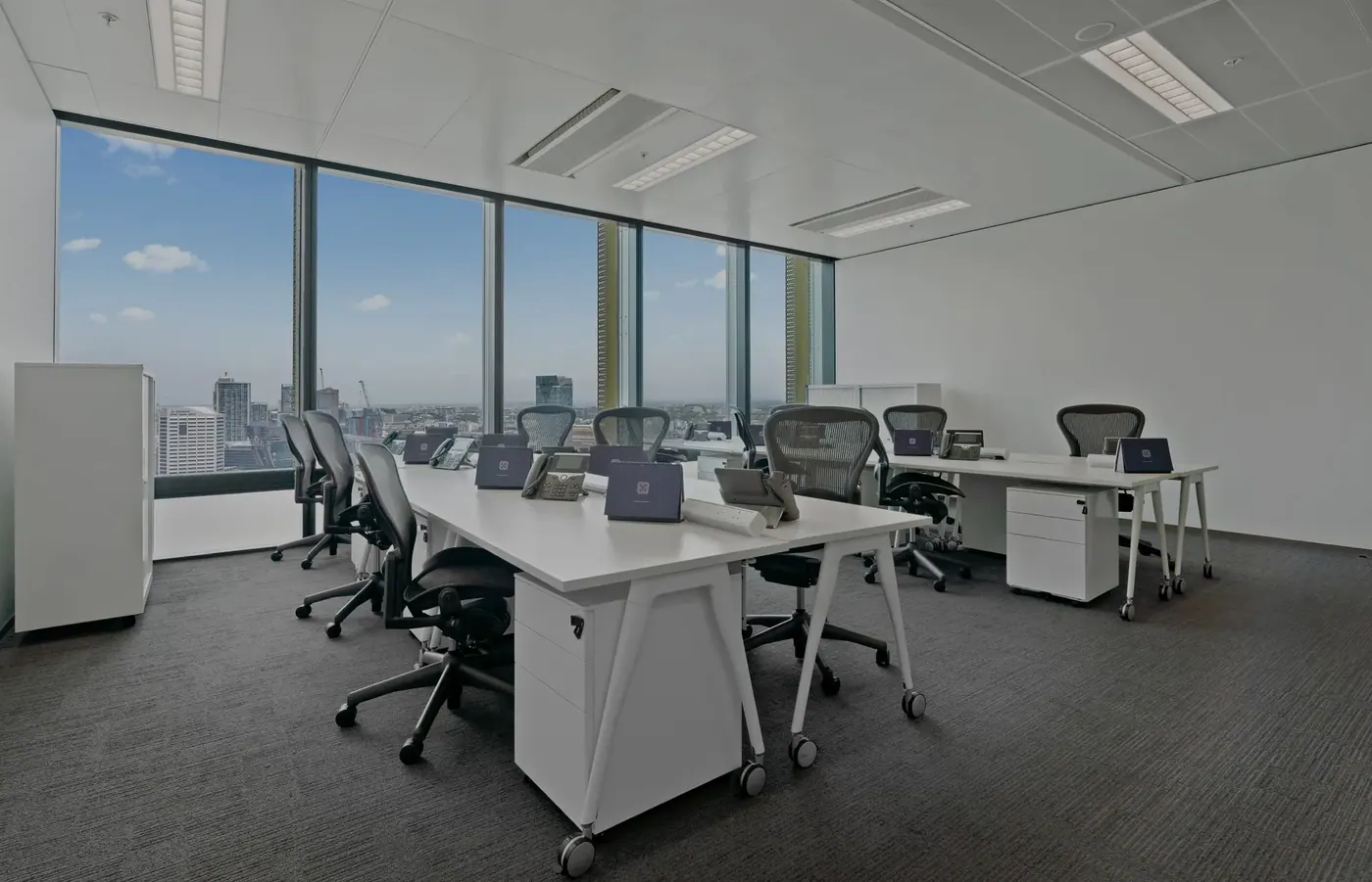 Open-Plan Workspaces with office window film in Sydney