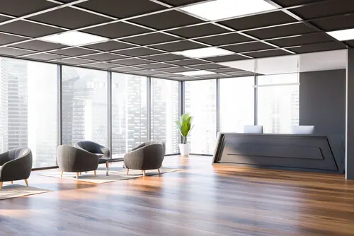 Reception Areas with office window film in Sydney