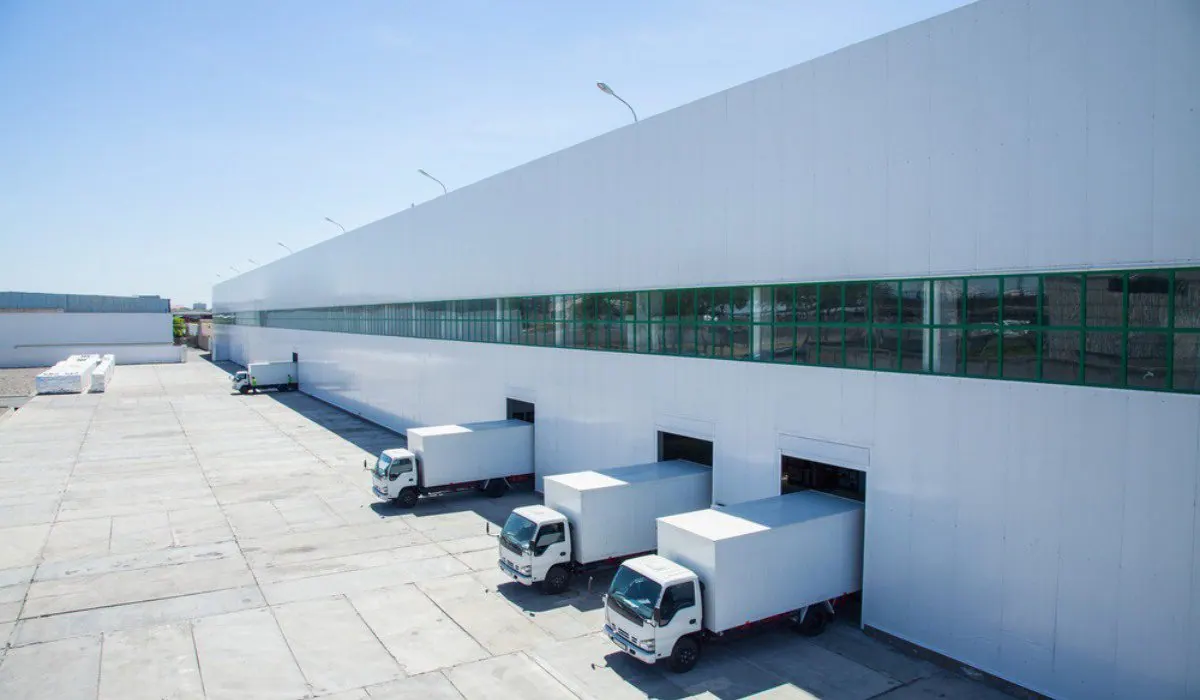 Warehouses in the Prestons industrial area